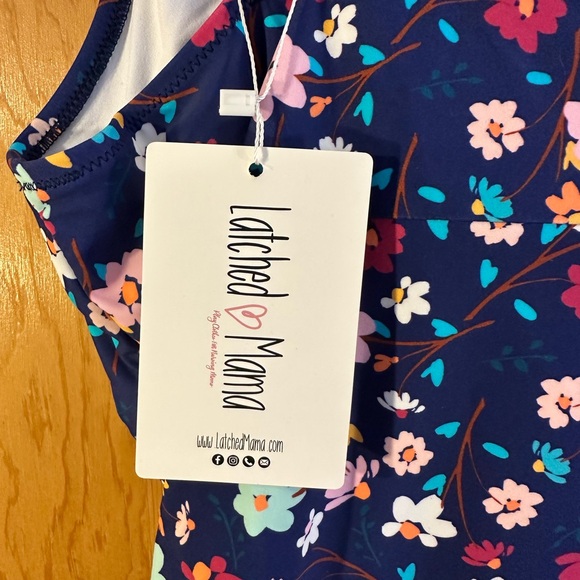 Latched Mama -  Maternity/Nursing Tankini. - Picture 4 of 8